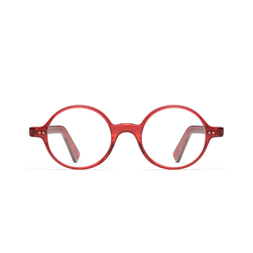 Morgenthal Frederics Dom Glasses Nerd Round Red Crystal Acetate France Designer